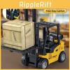 Plastic Inert Construction Forklift Toy For Kids With Push And Pull Functionality