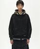 ADSB ANDERSSON BELL Unisex Knit Panel Fleece Hoodie (Black)