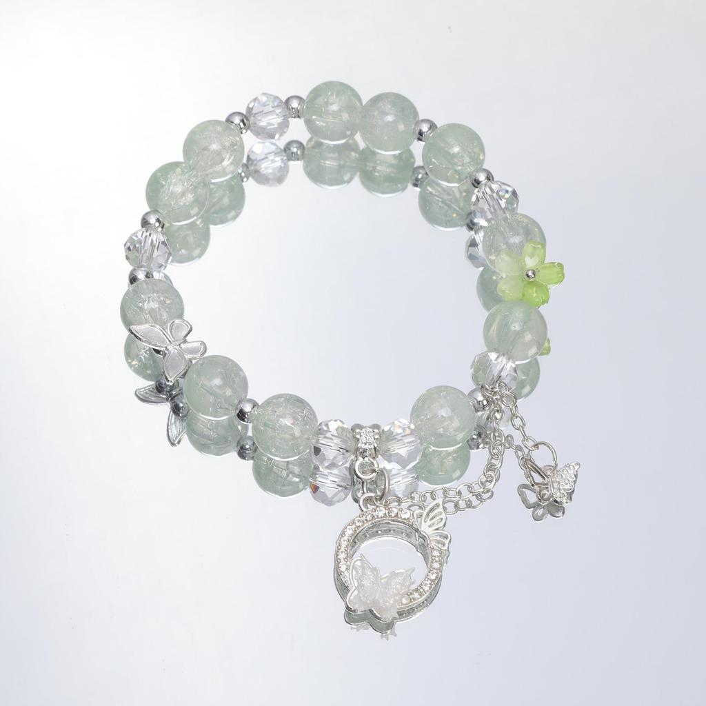 Mori Style Mermaid Crystal Bracelet - Sweet, Versatile Design for Women, Students, and Best Friends.