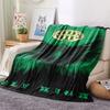 1PC FTC Logo Patterned Flannel Blanket Suitable For All Seasons for Home Decor Warmth and Comfort Gifts Holiday Present