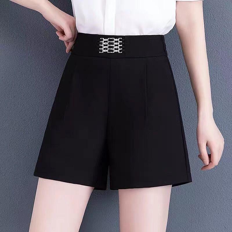 Summer Women's Casual Skirt Shorts Elastic High Waist Solid Loose Ice Silk Bottoms Koreon Fashion Oversize Sports Short Pants
