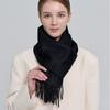 Dal Cashmere Premium Cashmere Scarf 30cm Black