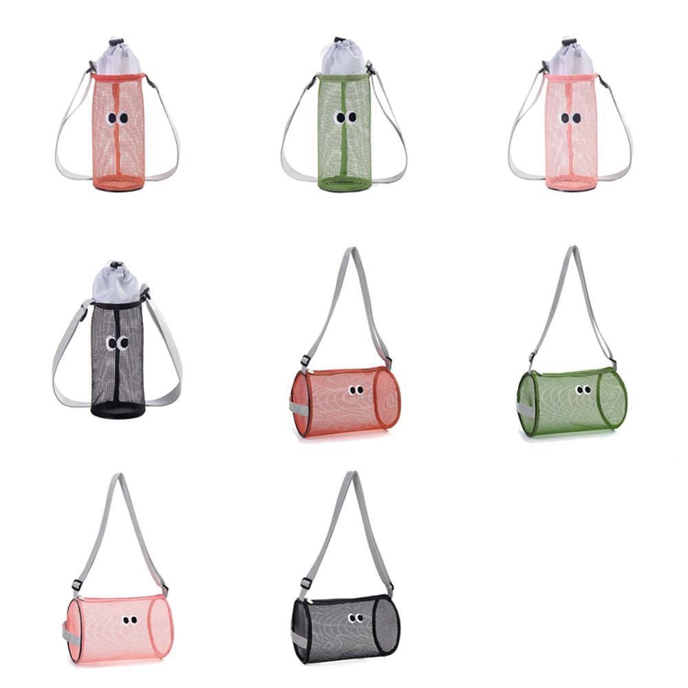 Handbag Mesh Shoulder Bag Korean Style Water Bottle Drawstring Bag Mesh Crossbody Bag  Summer