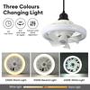 48W Automatic 360 ° Shaking Head Fan Light Household Small RGB Ceiling Fan Lamp E27 Remote Control Ceiling Chandelier Fan
