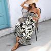2026 Sommer Sexy Tropischer Print Bandeau Bindetop Jumpsuit