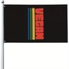 1pc Multi-Size Optional Vintage Vegan Banner Family Demonstration Outdoor Garden Flag House Decorative Flag with Metal Ring, Garden Decorative, Protes