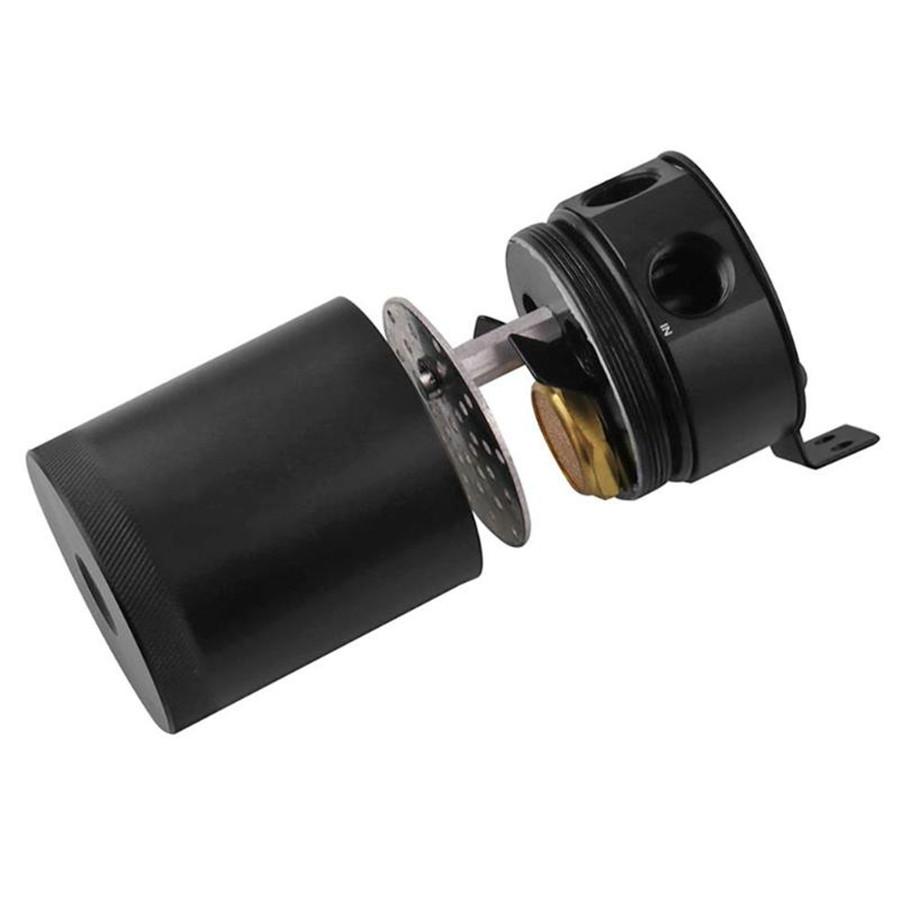 Oil Reservoir Catch Can Tank with Drain Valve Breather Universal 3-Port
