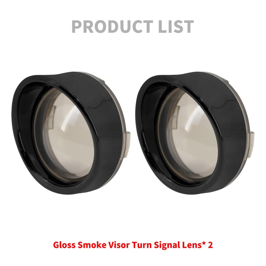 HDBUBALUS Motorcycle Turn Signal Lens Turn Signal Cover Bezel Type Motorcycle Harley Turn Signal