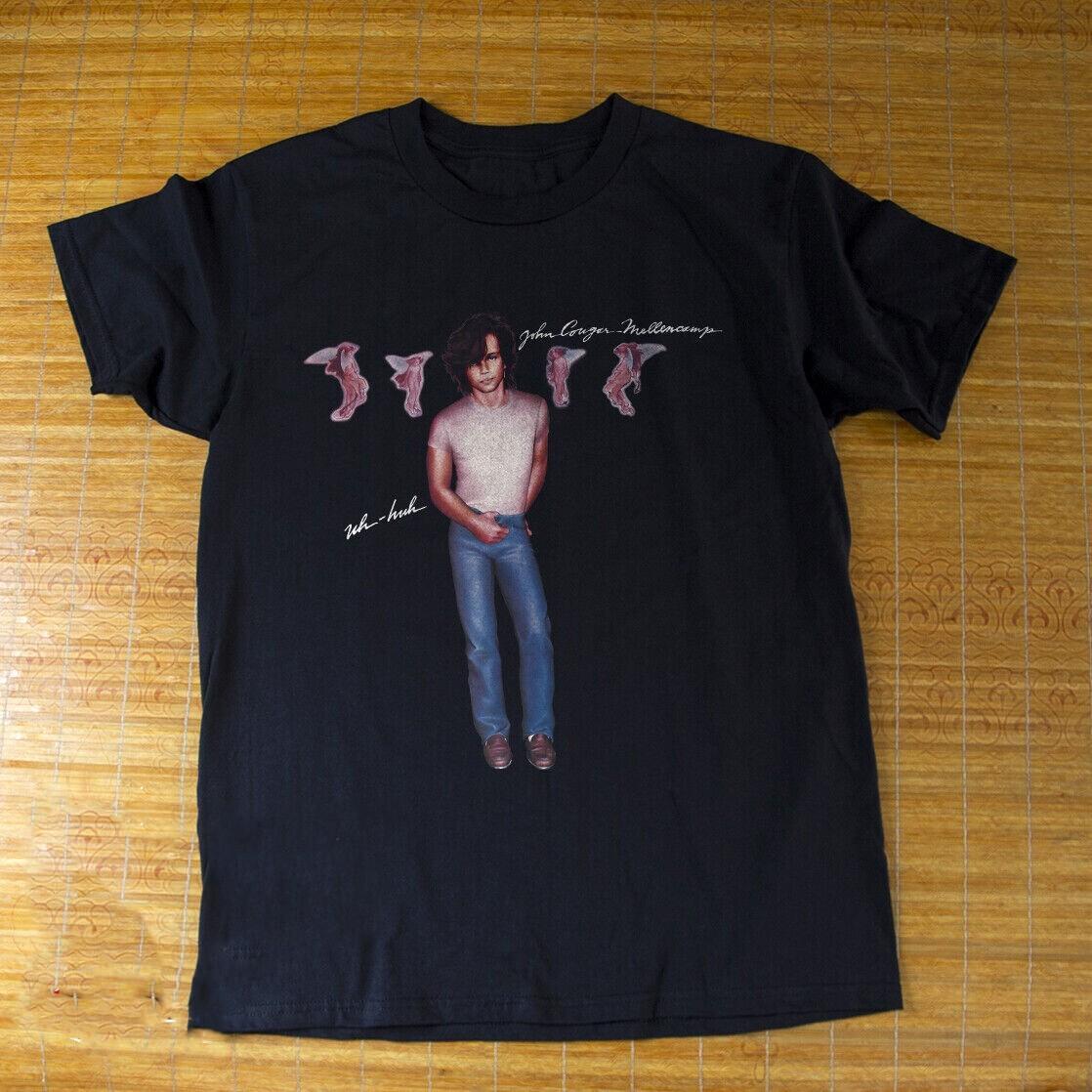 John Cougar Mellencamp Unisex Cotton Black All size Gift Family XL