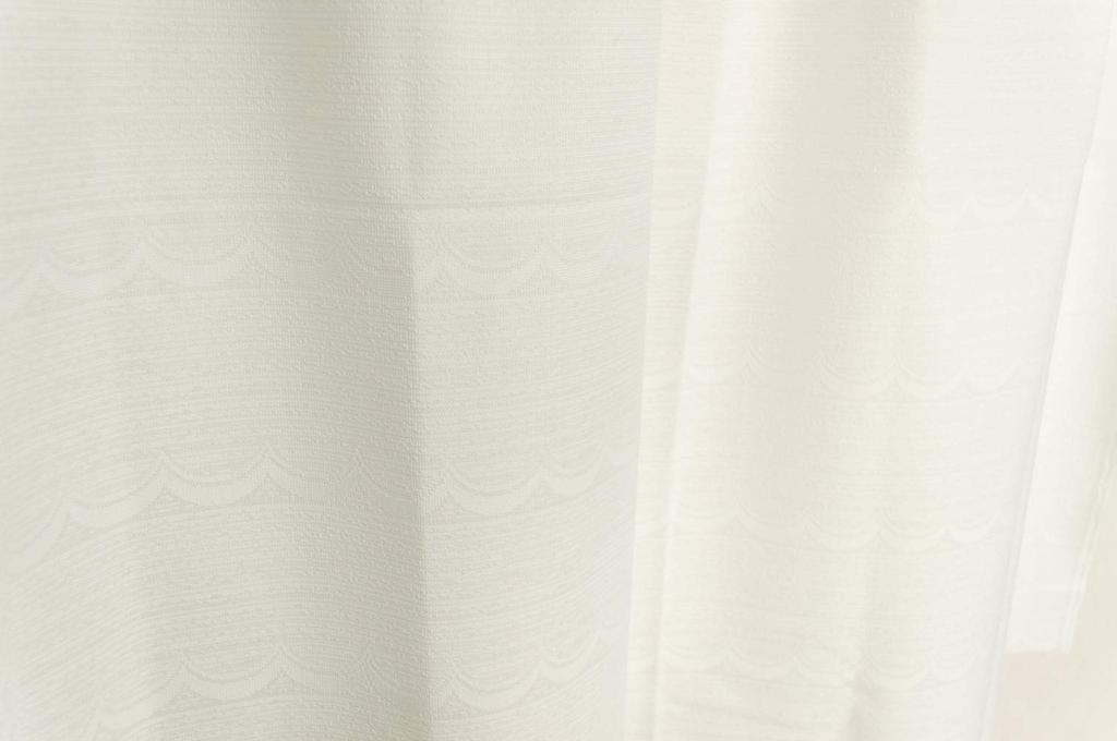 Arie Cafe Curtain, White, 100cm Wide x 110cm Long, Made in Japan, UV Protection, Insulation, Privacy Protection, Free Cut, Galette