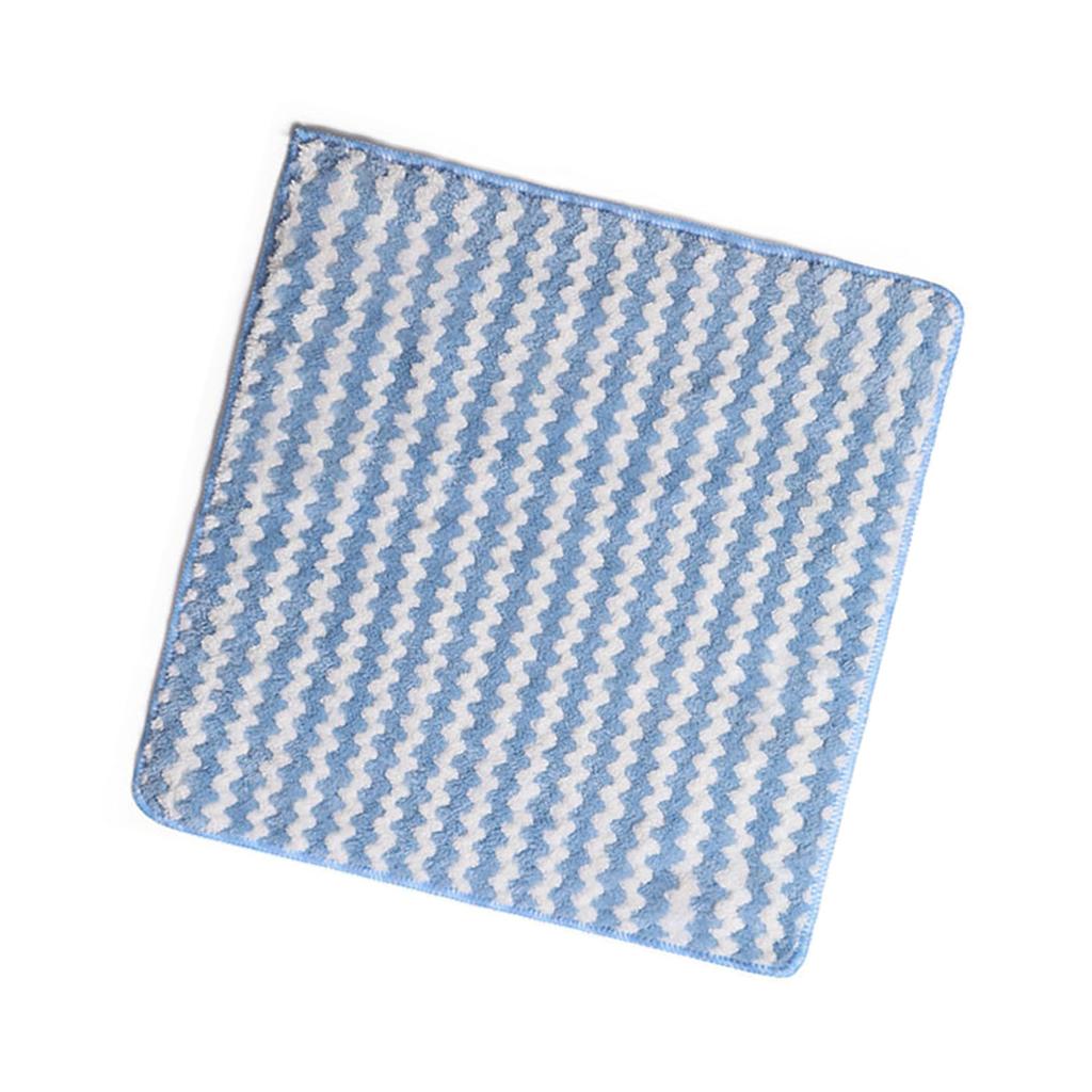 Dish Cleaning Cloth Weave Thickened Polyester Absorbent Soft Versatile Dish Towel for Kitchen Table