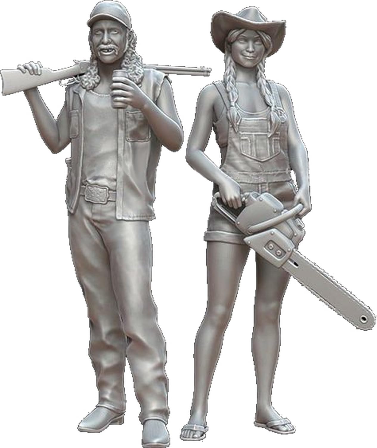 

Mantis Miniatures Scale Resin Kit of Modern American Redneck Workers Man35210 1/35 (2 Figures)
