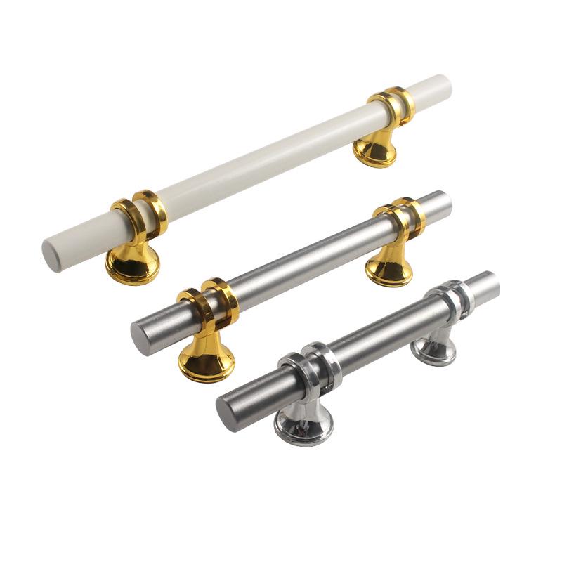 Modern Nordic Brass Cabinet & Wardrobe Double-Hole Handle