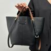 Yellow Large Capacity Bucket Bag for Women, Light Luxury, Niche, High-end Feeling, Hand-held Bill of Lading Shoulder Bag
