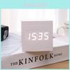 Wooden Led Digital Alarm Clock With Temperature Calendar For Students And Home Office