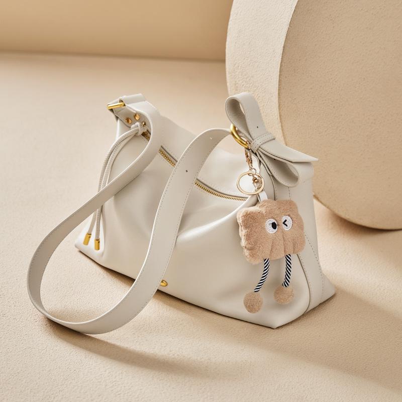 

Mrs. Qiao Bag Women s 2025 New Crossbody Bag Autumn Winter Tote Bag High-end Large Capacity Single Shoulder Genuine Leather Women s Bag Upper Width25CM/Lower Wid бежевий