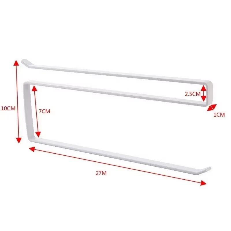 Kitchen Hanging Metal Tissue Rack Cabinet Non Perforated Roll Paper Cling Film Storage Rack Home Wall Mounted Cloth StorageRacks