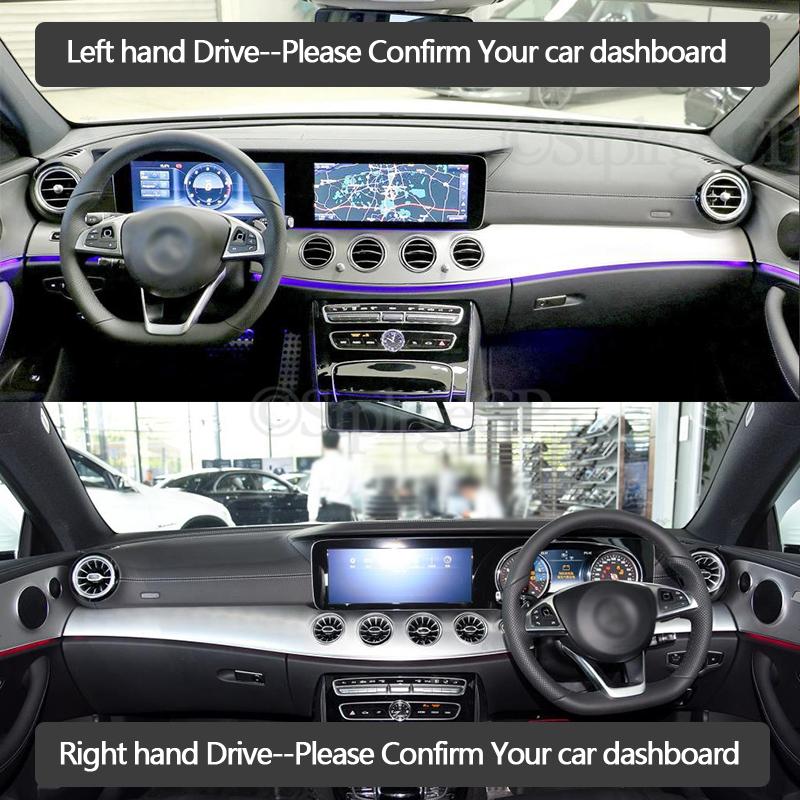Sunshade Dashmat Accessories E-Klasse E200 E250 E300 E220d AMG for Mercedes Benz E-Class W213 Anti-Slip Mat Dashboard Cover Pad