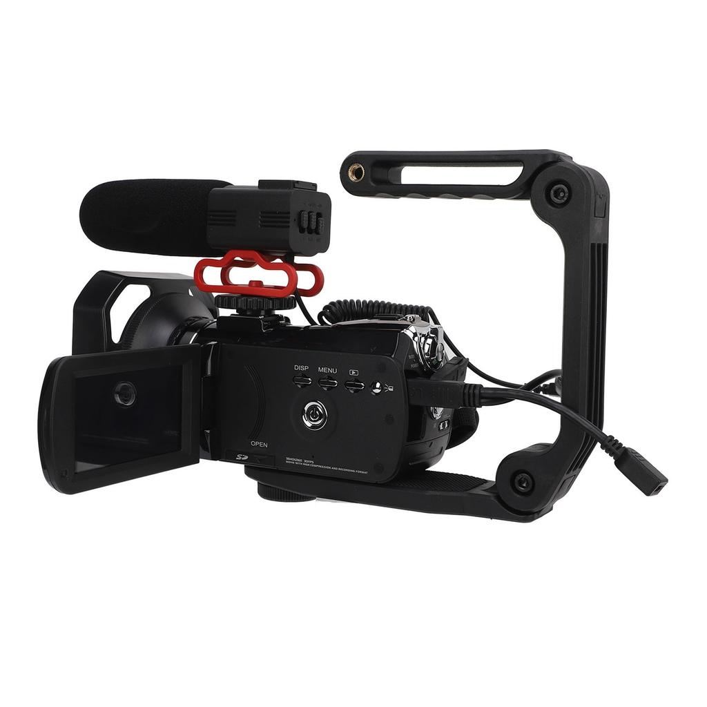 Video Camera Camcorder 4K 24MP Ultra HD 3.0in IPS Rotation Touchscreen IR Night Vision Anti Shake