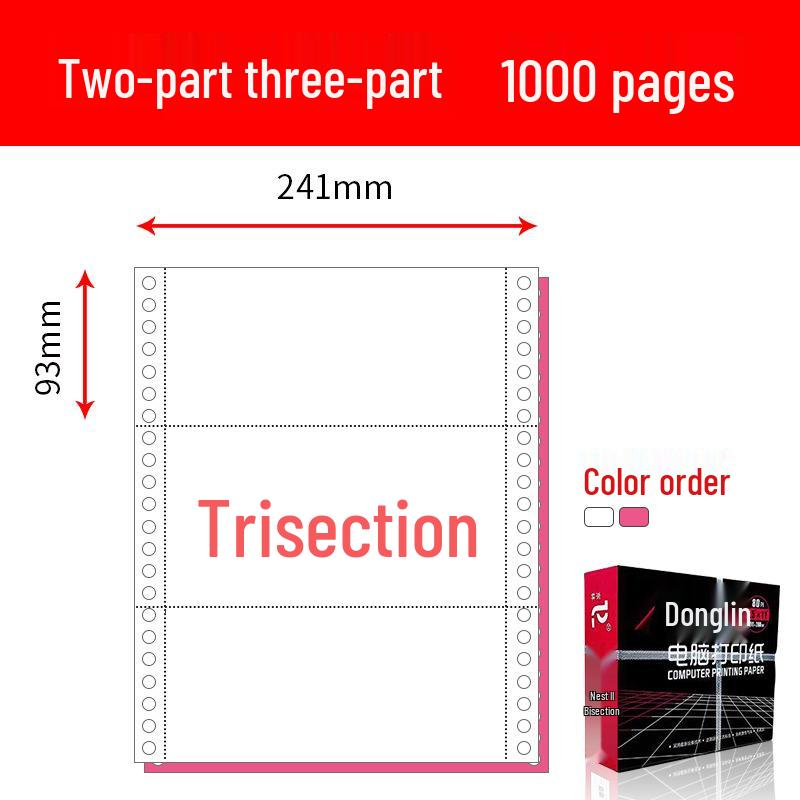Multi-Part Pinfeed Computer Print Paper: 1-5 Parts, 241 Voucher Listings