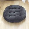 Stress Relief Hip Support Pillow Round Corduroy Chair Cushion, 16.5 Inch Ultra Soft Seat Pad, Plump Bread Style Cushion Washable for Floor Reading