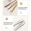 6Pcs Tiny Spoon Set Mini Stainless Steel Spoons for Salt Spice Jars Portable Seasoning Spoon for Powder Spices Sugar Coffee