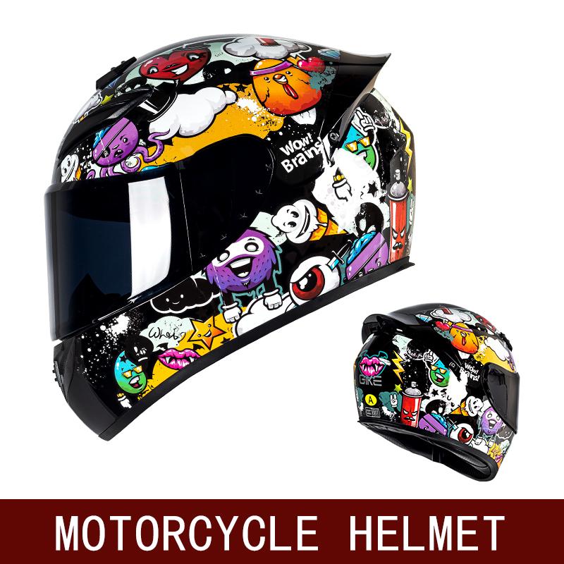 Motorcycle Helmet and Safety Scooter Motorcycle Modular Capacitor Helmet Engine Full Face Integral Motorcycle Full Helmet