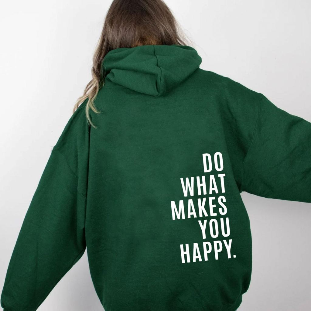 Women's Hooded Long Sleeve Loose Fit Sweatshirt Casual Colorblock Graphic Pullover