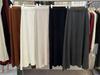 Autumn and winter new solid color minimalist elegant knit midi skirt for women, elastic waist pleated umbrella skirt, knitted long skirt for women