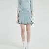 E.PARCA Vertical Pouch Pleated Skirt (Sky Blue)