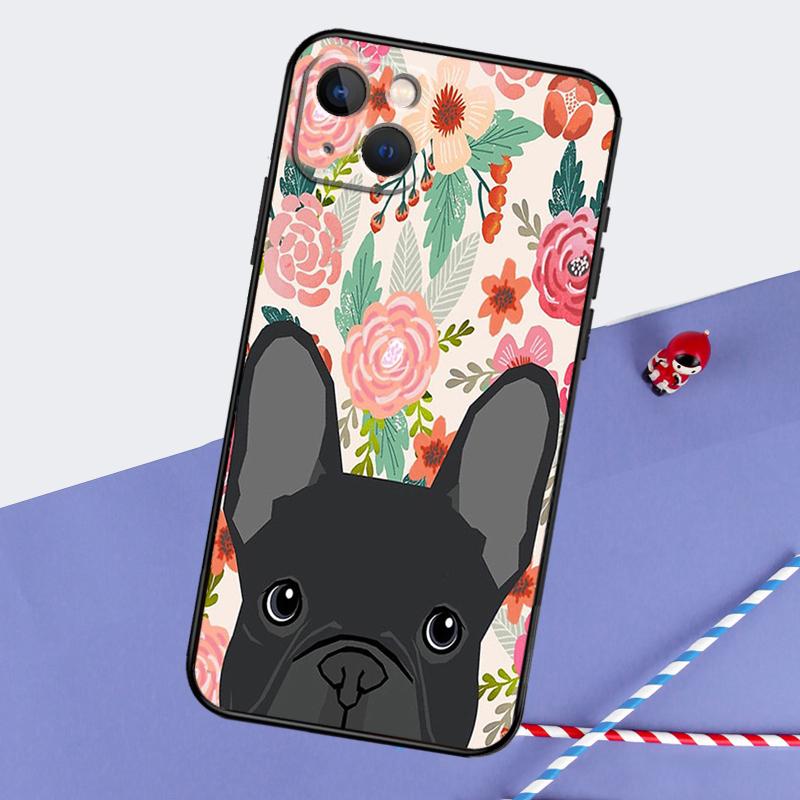 French Bulldog Phone Case For iPhone 16 Pro 15 Pro 11 12 13 14 Pro Max Mini XR 16e 15 16 Plus Cover Shell