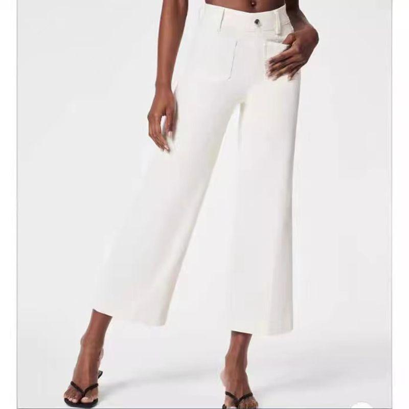 

Large Pocket High Waist Wide Leg Pants Large Pocket High Waist Wide Leg Pants White nine M