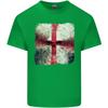 Dissolving England Flag St Georges Skull Unisexs Light Cotton Tshirt