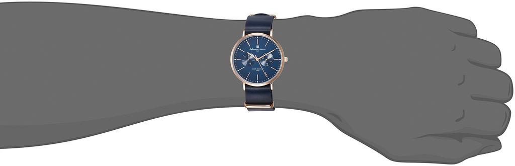 Relógio Fino Produto Genuíno Importado Azul [Salvatore Mara] Multi-Calendário SM15117-PGNVPG Masculino