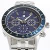 Radio Limited Italian Silver X [Salvatore Marra] Wristwatch, Solar, Chronograph, Edition, Brand, Blue, Men's, SM14117-SSBLSV