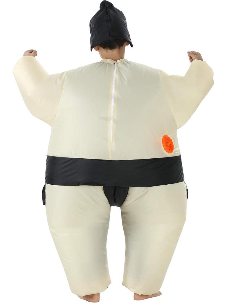 Inflatable Sumo Wrestler Costume Set for Adults & Kids - Cartoon Mascot for Halloween