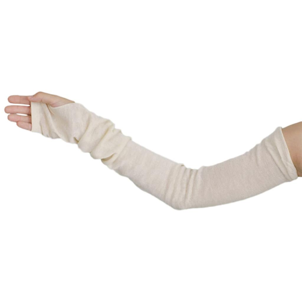 Long Sleeve Kyoto Founded 120 Years Ago Nara Traditional Weaving Natural Material Silk Arm Warmer Natural Made In Nara Prefecture and Comfortable UV