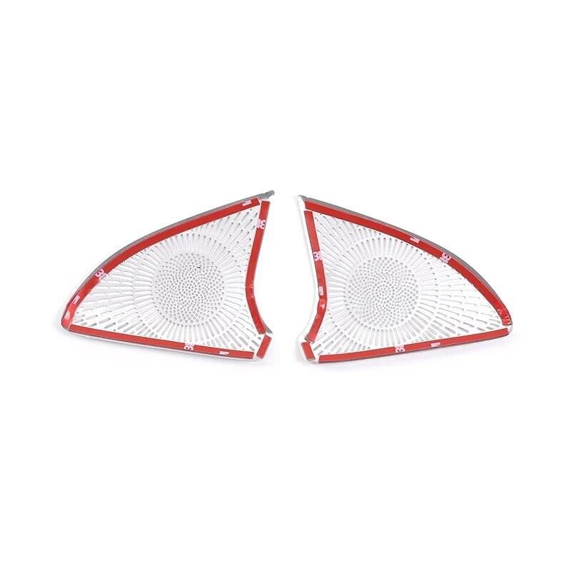 2Pcs/Set Aluminum Alloy Car Tweeter Speaker Cover Trim Fit For BMW X5 G05 X7 G07  Auto Interior Accessories