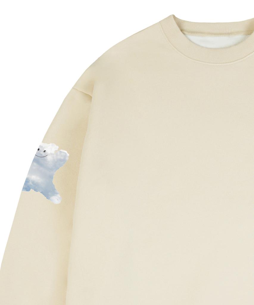 GRAVER [Unisex] Multi Bear Smile Sweatshirt_Cream