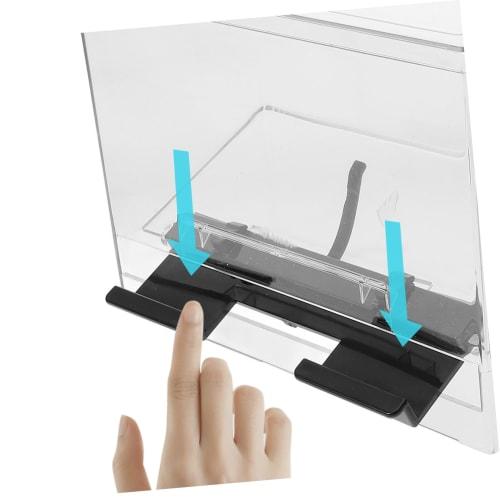 Cabilock Coffee Dispenser Self-Dispensing Straw Box, Clear Acrylic Straw Holder, Bar Accessories, Counter Organizer, Clear Plastic Pencil Holder