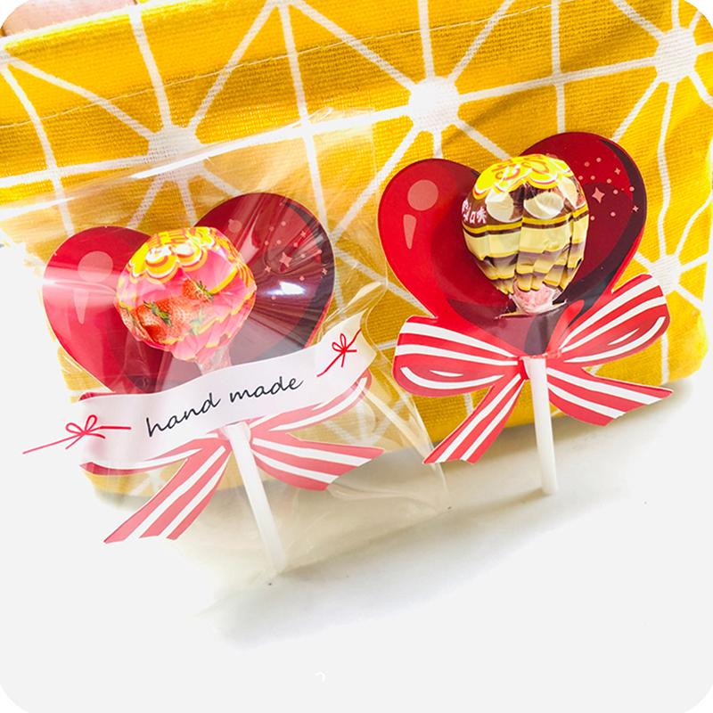 50 ks červené srdce mašlička lízátka ozdobná přání na svatbu na Valentýna narozeninové party potřeby cukroví dekorace dárky dárek