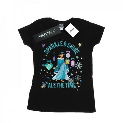 Womens/Ladies Princess Jasmine Sparkle And Shine Cotton T-Shirt