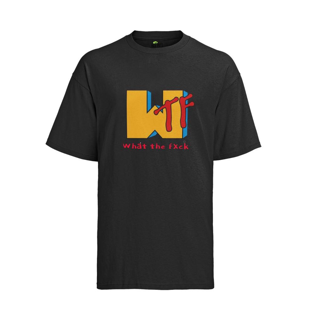 

WTF MTV Parodie Lustig Musik TV Party Witzig Geschenk Urlaub Shirt Herren 4XL