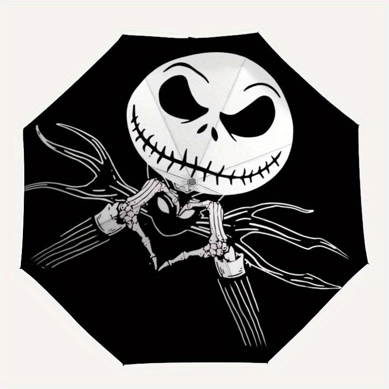 

1pc Jack Skellington Automatic Open/close, All-Season Portable Folding Umbrella, Perfect Gift for Friends , Sturdy Ribs yy250808033