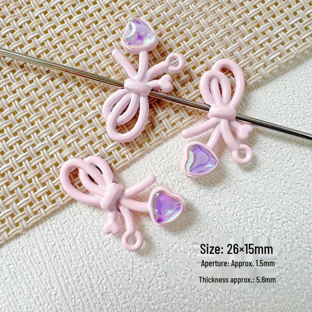 Macaron Color Bow Beads: DIY Bracelet Necklace Hair Accessories