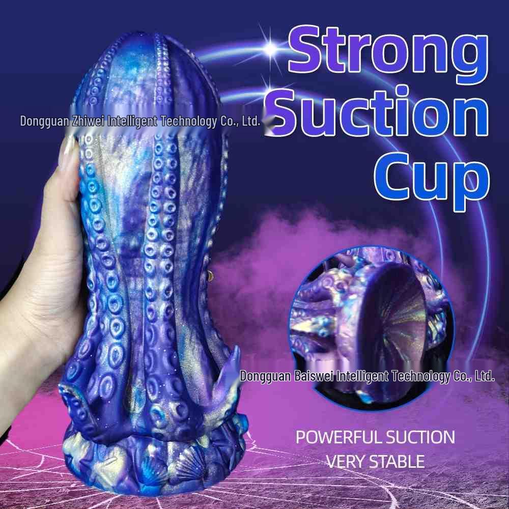 Dilatator Anal Extra Mare din Silicon în Formă de Caracatiță pentru Bărbați și Femei - Produs SM Moale pentru Adulți