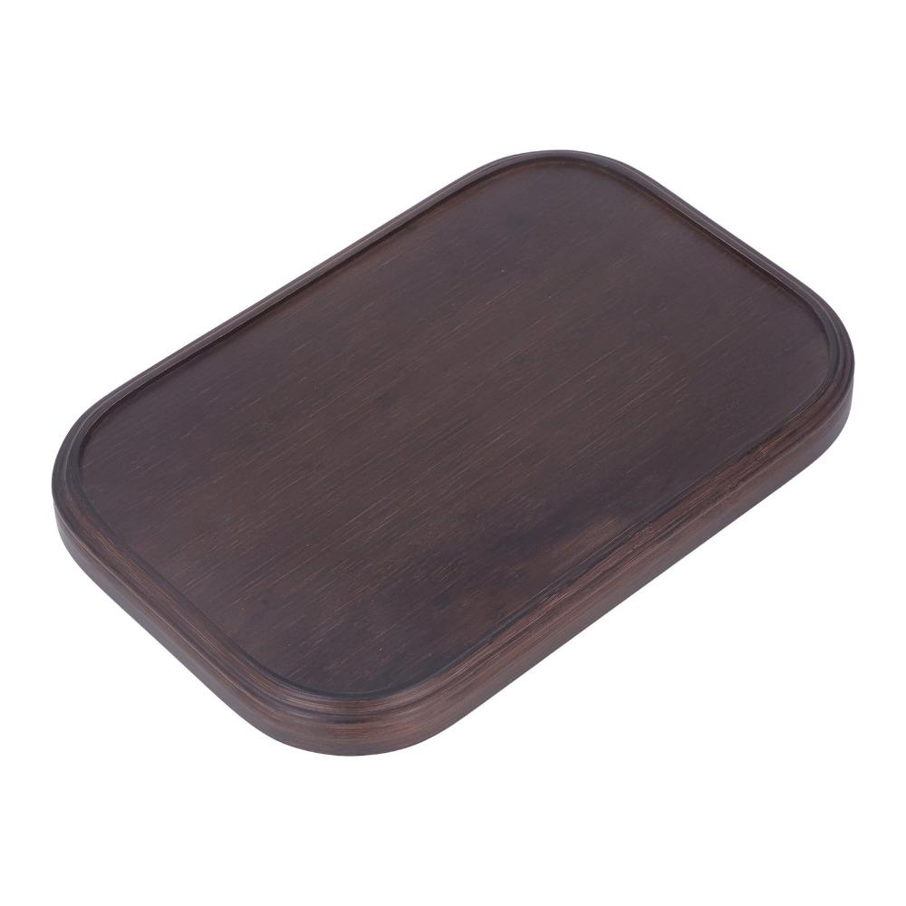 13.4 X 9.1 X 1in Tea Tray Walnut Finish Fruit Tray Elegant Bamboo Serving Tray Home Decor