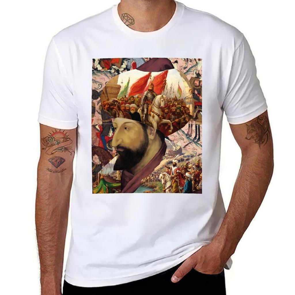 Fatih Sultan Mehmet Collage Tshirt Nonshrink Basic Cotton Tshirt
