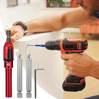 Extension Socket Drill Bit Holder Multifunctional Precise Bit Holder Set Woodworking Supplies Wear-Resistant Repair Tools For