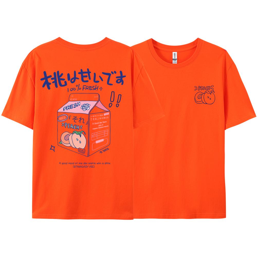 Ins Trend Versatile t-shirt Men Women Short Sleeved Summer Japanese Harajuku Bf Trendy Cotton Couple Half Sleeved Top Trendy